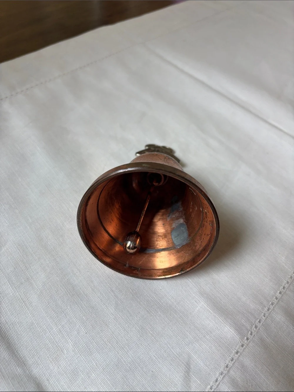 Vintage Prestolite Brass Promotional Bell Mid Century Corporate Souvenir
